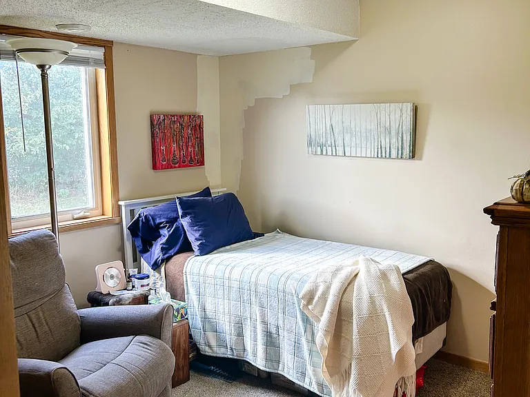Bedroom #3- Lower Level (wall will be repainted to match the rest of the room before move-in)