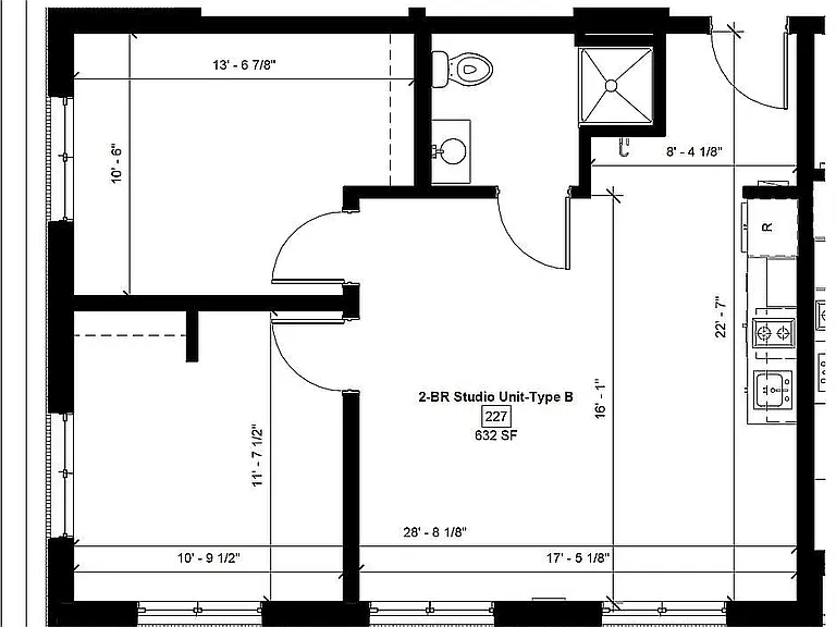 Two Bedroom Floor Plan Two Bedroom Floor Plan