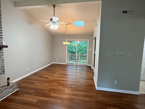 living room to dining room and back deck