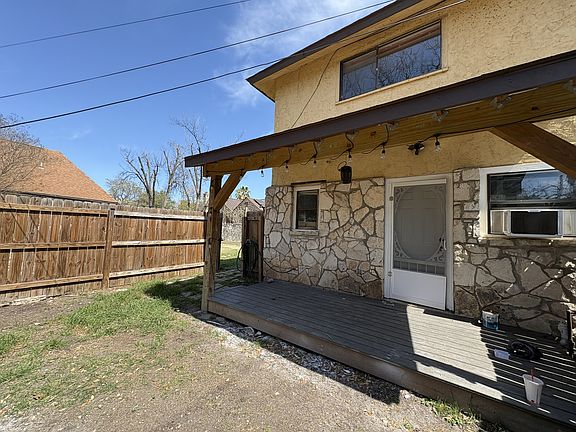 Sunny covered front porch