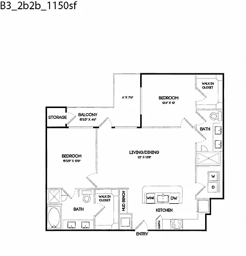Floor plan B3