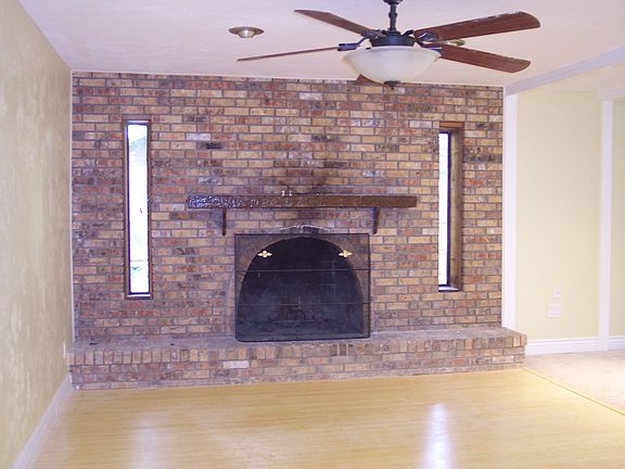 Woodburning Fireplace and new bamboo floors