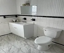 Largely updated bathroom