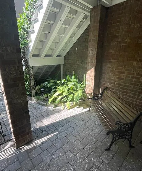 Courtyard sitting area