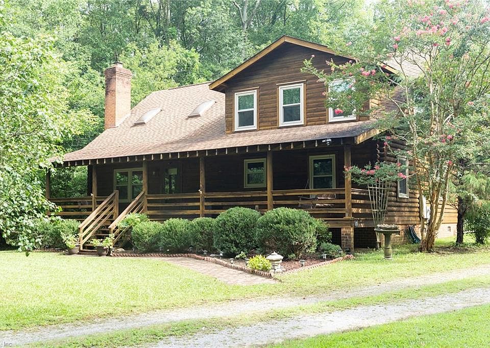 Welcome to your true log cabin in Newsoms, Virginia.  This beautiful true log home is situated upon approx. 2.59 acres of serene country living.
