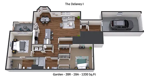 Floor plan Delaney I - w/ garage