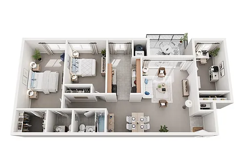 Floor plan 3 Bedroom 1.5 Bath