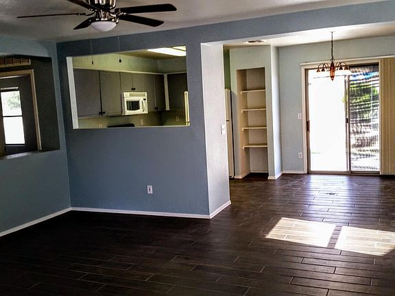 Looking from Front Door through Living Room and Dining Room