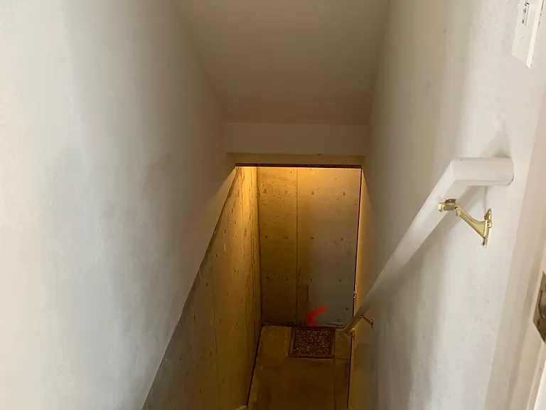 Stairs to unfinished basement