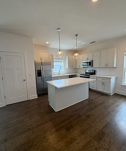 Open concept kitchen