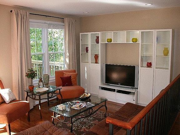 living room (wall unit stays)