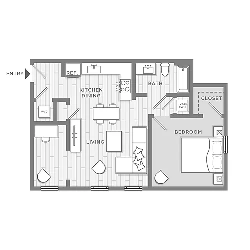 Floor plan Stockton ADA Unit