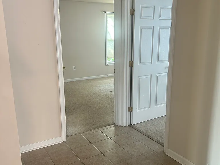 Entryway view of two bedroom entries