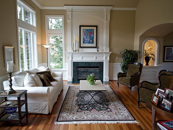 Large light formal living room