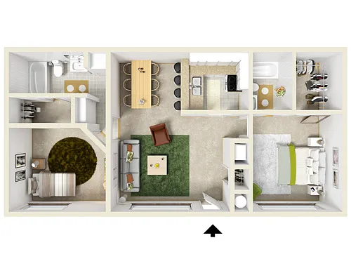 Floor plan 2 Bedroom