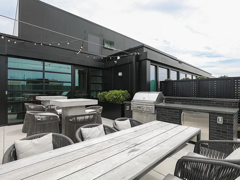 Building's rooftop deck