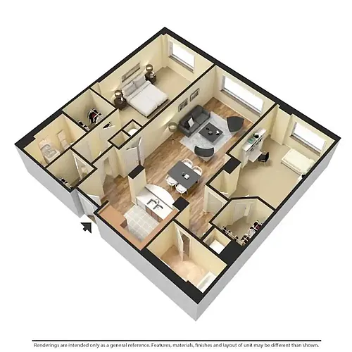 Floor plan 2 Bedroom