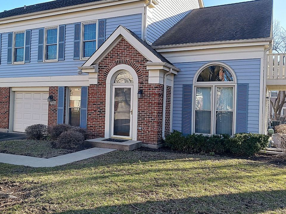 Front entrance and garage.