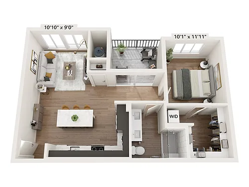 Floor plan 1C
