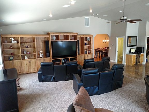 Great Room w/ Custom made cabinets