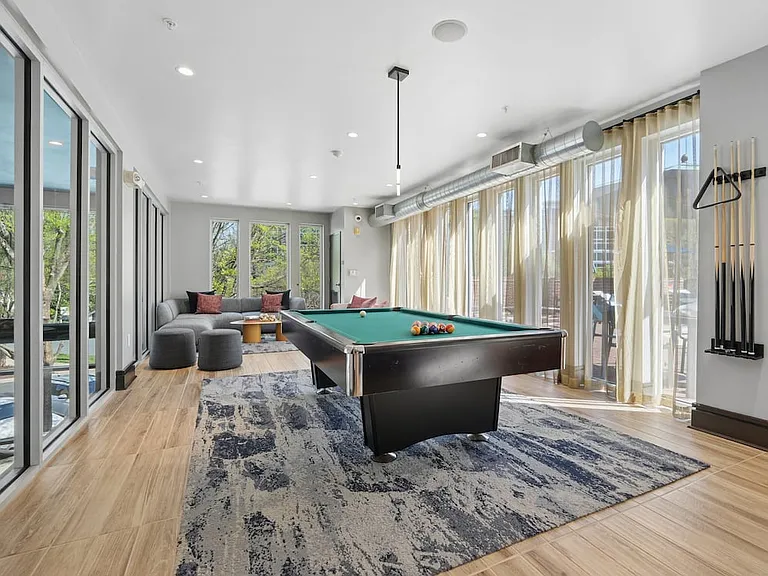 Chill lounge with pool table