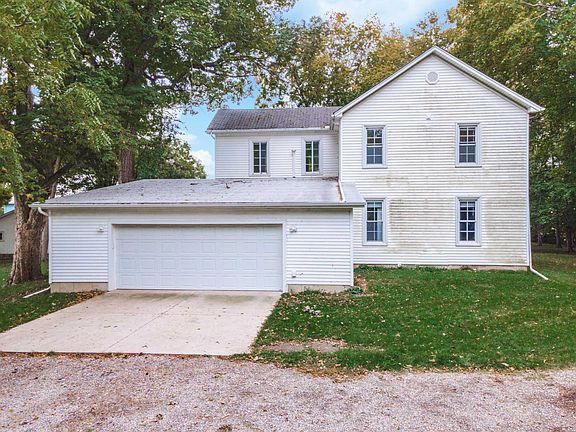 The attached oversized two car garage has plenty of storage room.