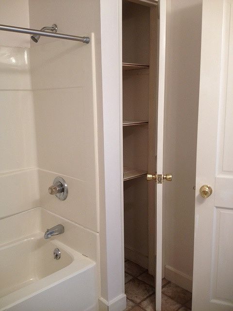 bathroom and closet