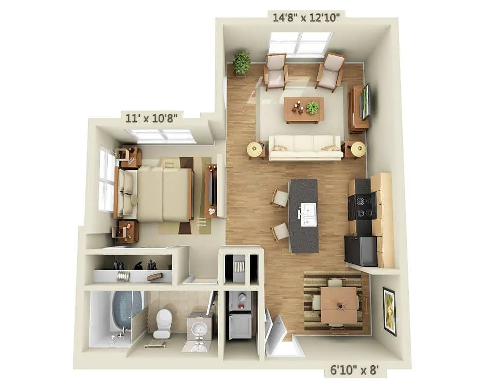 Floor plan Lakeside - Milano