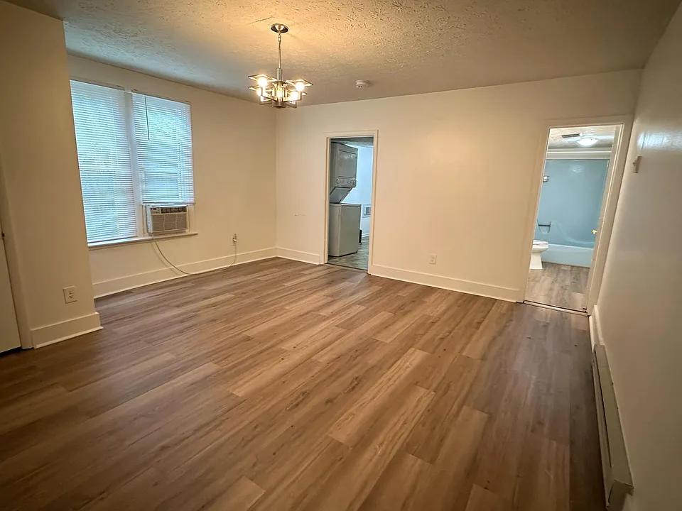 Large bedroom with closet.