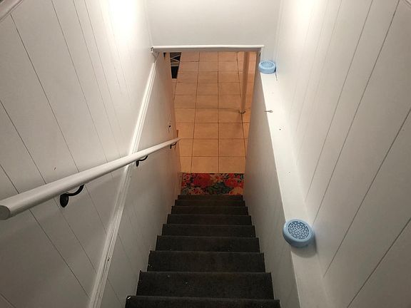 Stair down to apartment