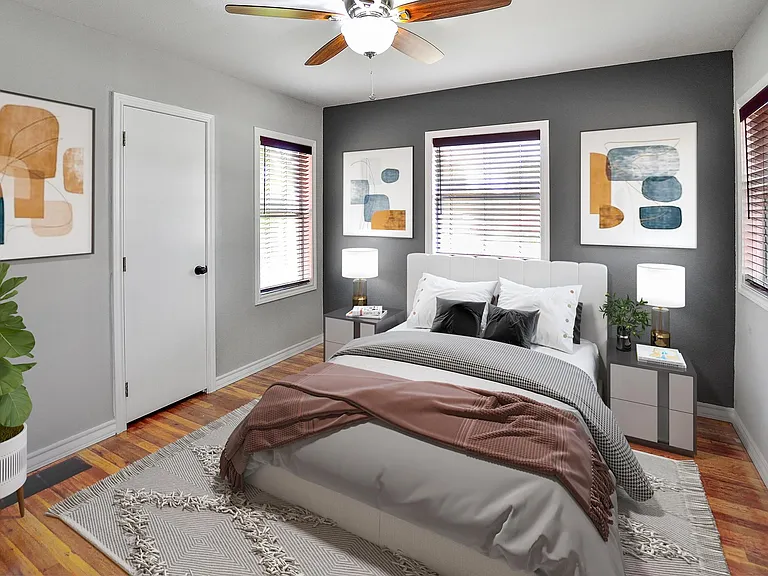 Virtually Staged Bedroom 1