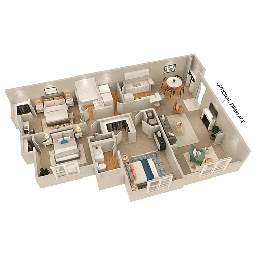 Floor plan C2 w/ Sunroom