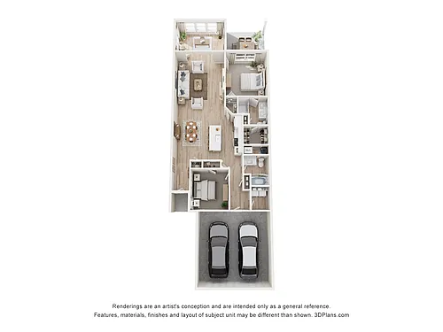 Floor plan Cornell w/ Rear Sunroom