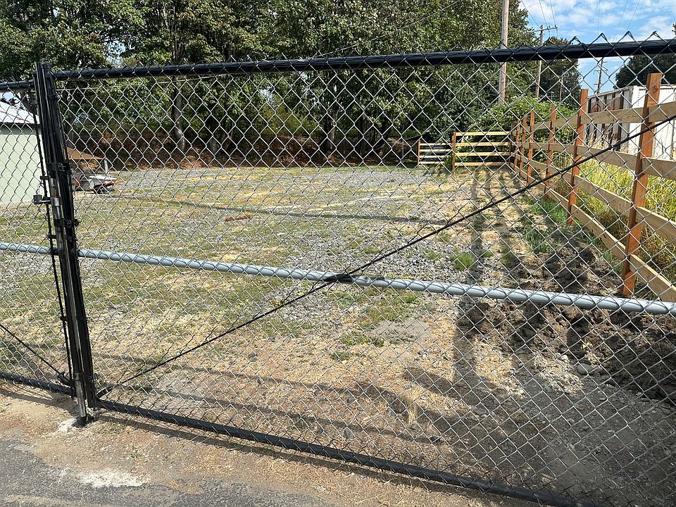 Entrance gate to storage area