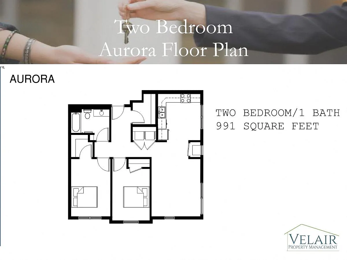 Floor plan 2 Bedrooms