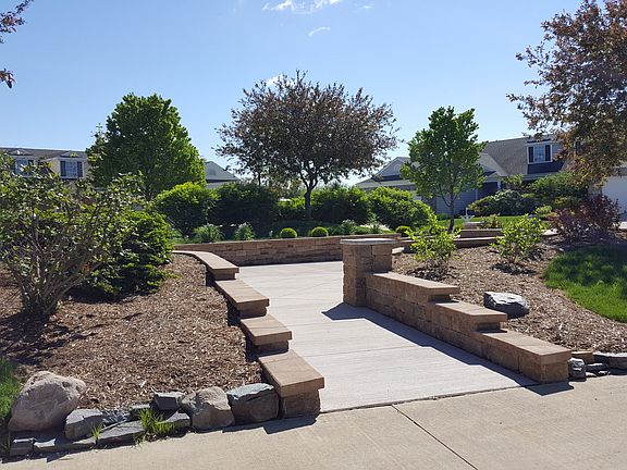 Walk way leading to fire pit