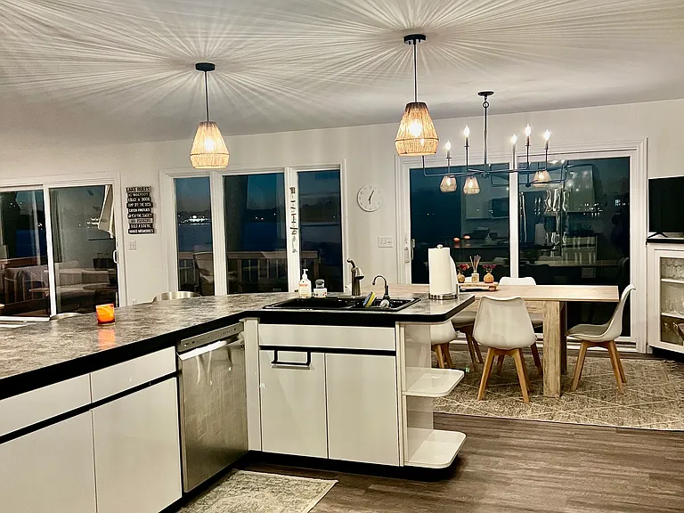 Kitchen in the evening