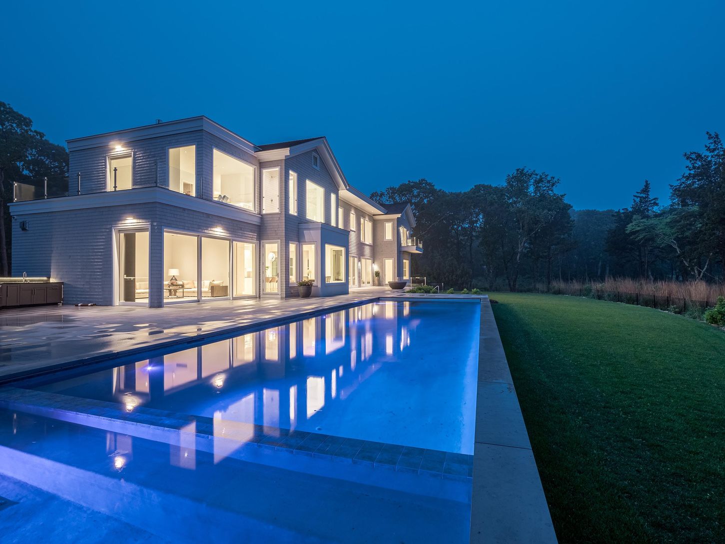  pool area at dawn
