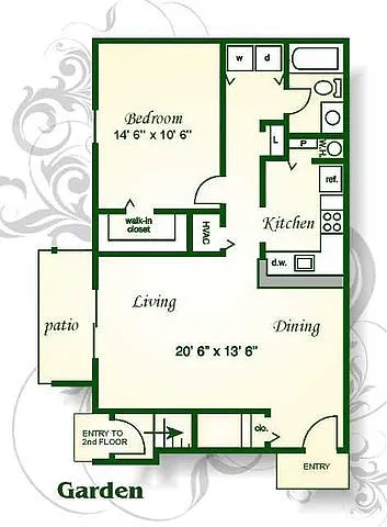 Floor plan The Carrigan Garden