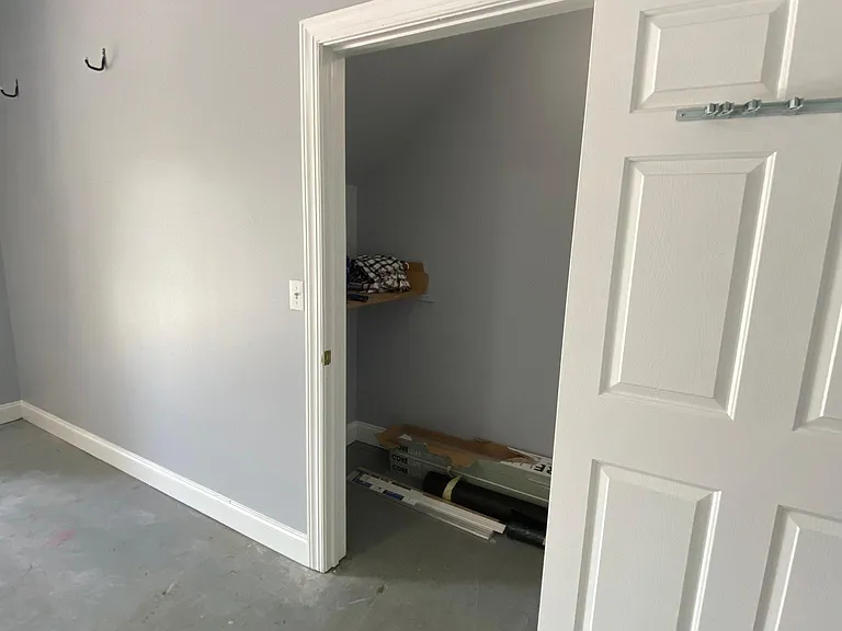 This is a storage room in your garage
 It is so handy and nice to have.