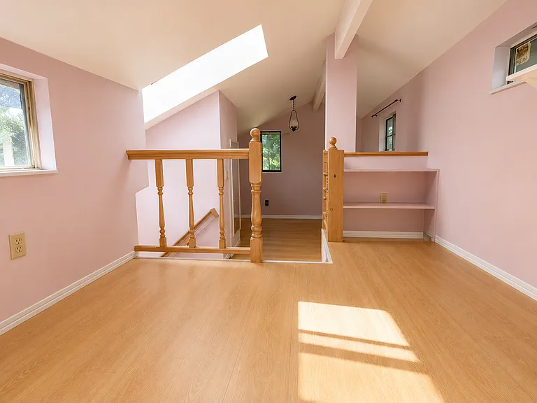 Upstairs bedroom _ view from the separate office/study area _ renovation rendering
