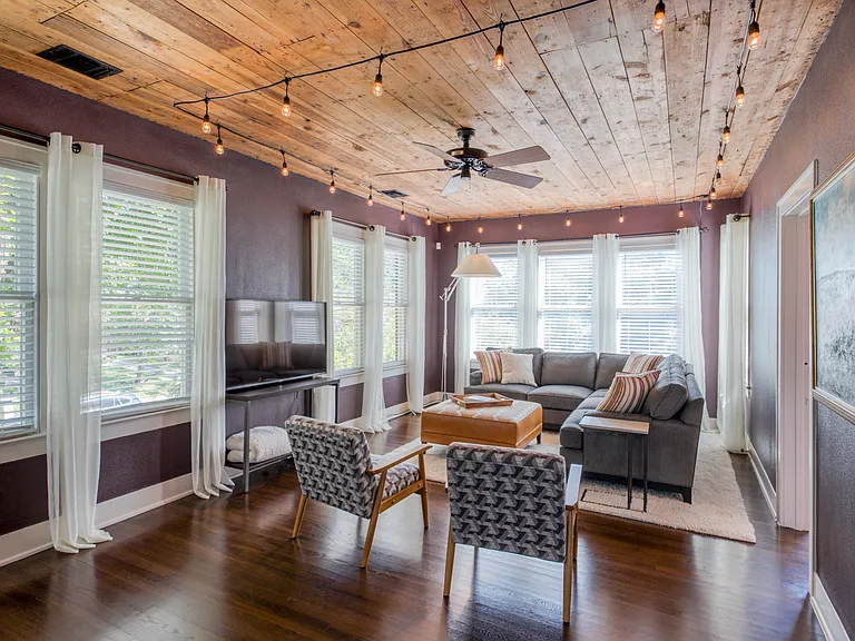View of the living room from entry