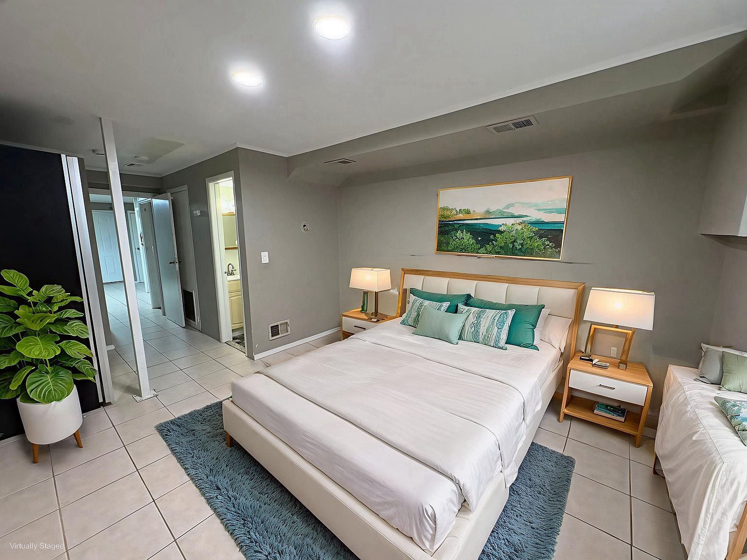 Home with bright interiors and well-maintained exterior
