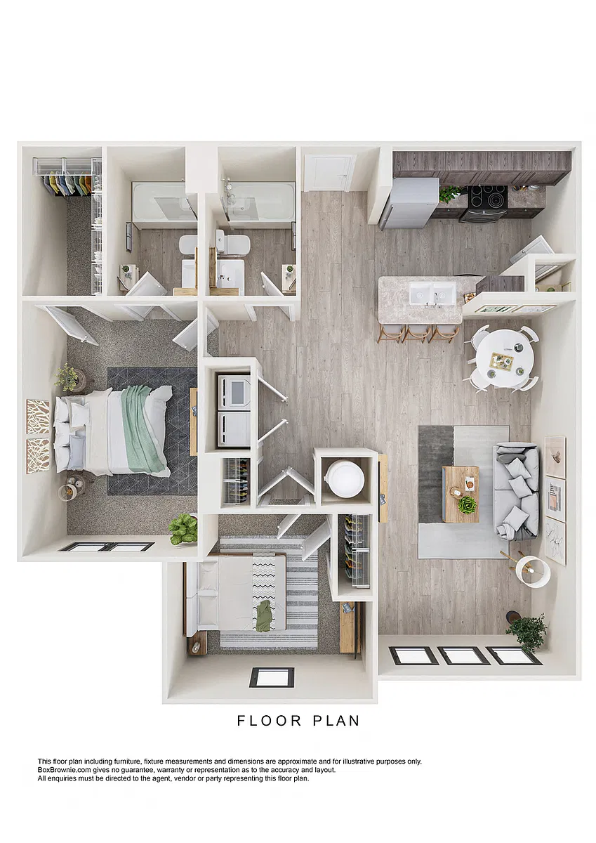Floor plan 2 Bedrooms