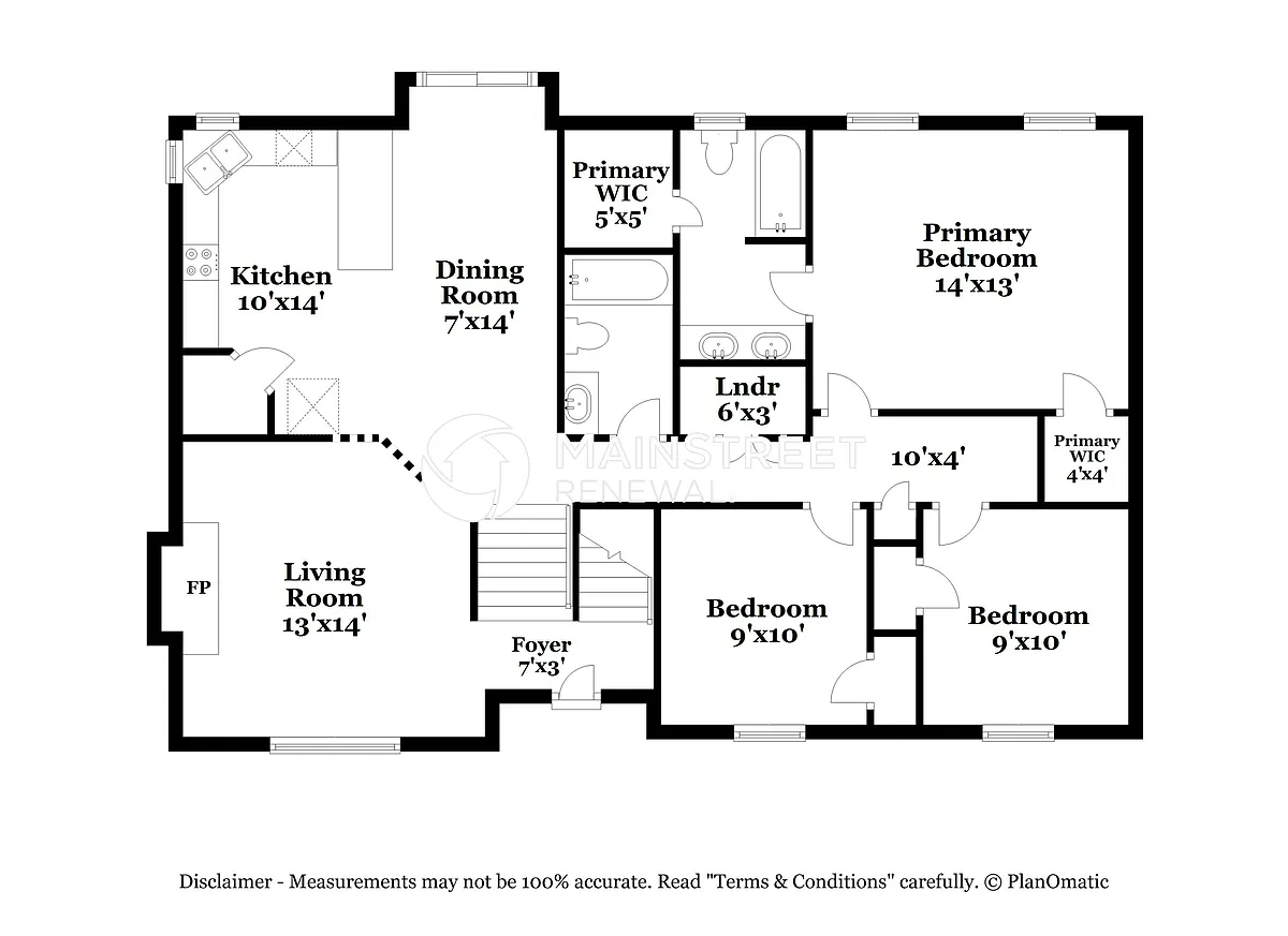 Floor Plan - 1014 Hawthorne Dr