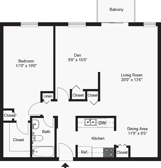 One Bedroom Den One Bedroom Den