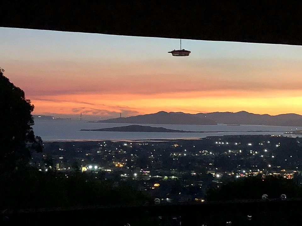 evening sunset from the living room