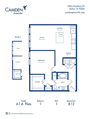 Floor plan A1A Flats