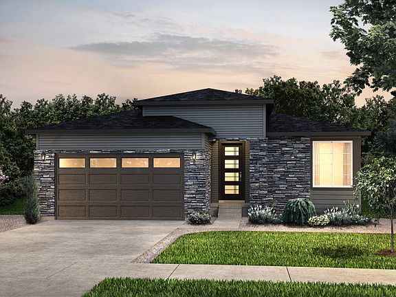 Elevation B adds a contemporary twist with wood and stone accents that complement the architecture o