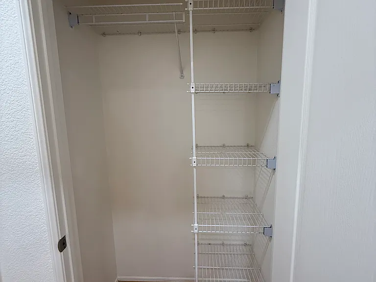 View of hallway closet.